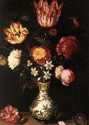 Ambrosius Bosschaert Still Life with Flowers in a Wan-Li vase. Sweden oil painting artist